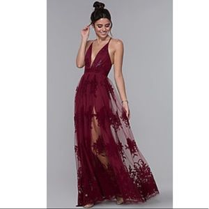Burgundy Prom Dress!